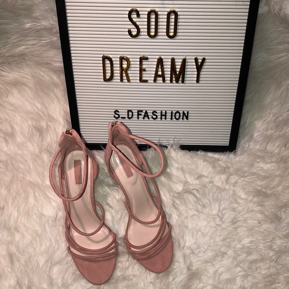 Forever 21 Shoes - FOREVER21 Pink Strappy Heels